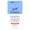 Secret Clinical Strength Soft Solid Antiperspirant And Deodorant For Women Stress Response - 1.6oz/12pk