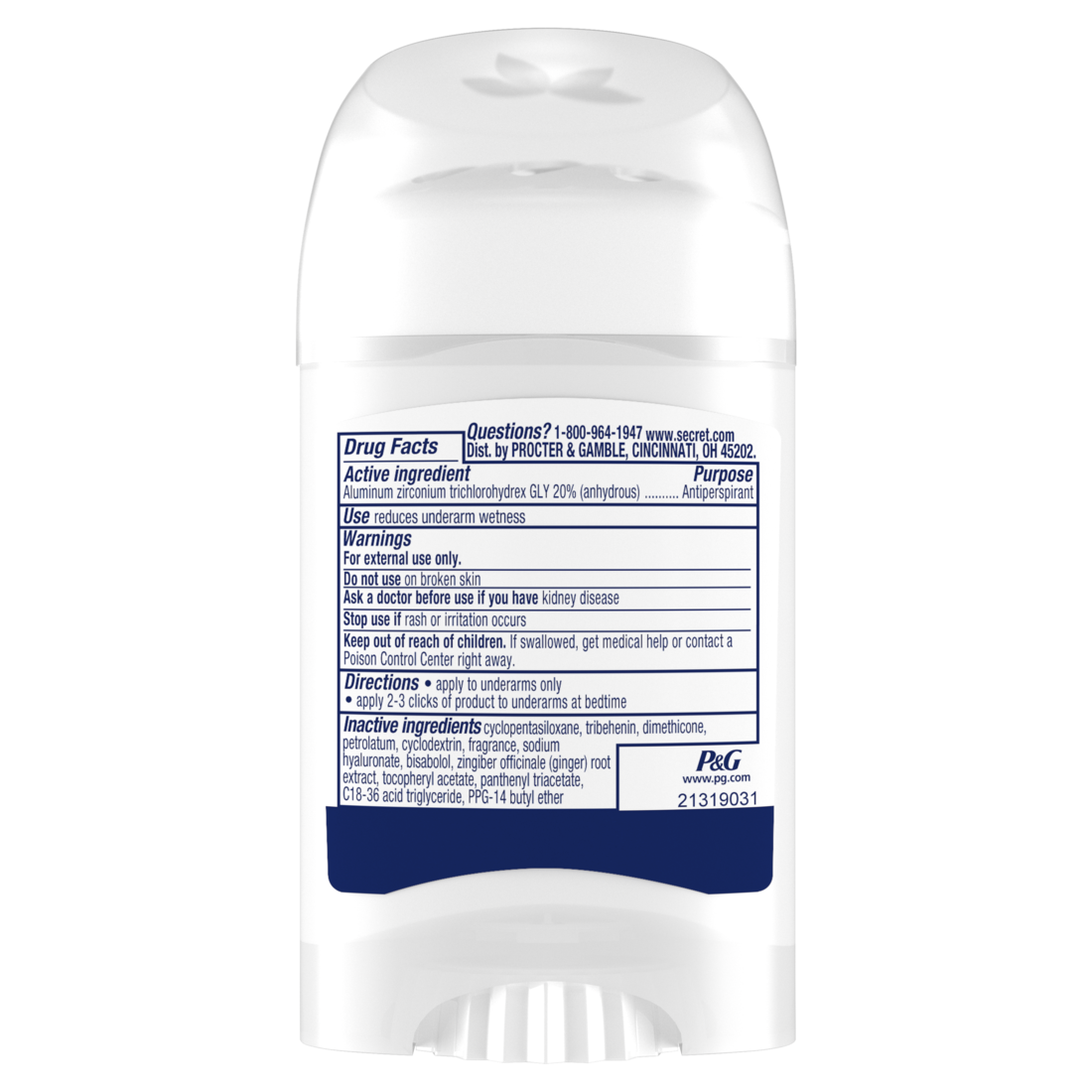 Secret Clinical Strength Soft Solid Antiperspirant And Deodorant For Women Stress Response - 1.6oz/12pk
