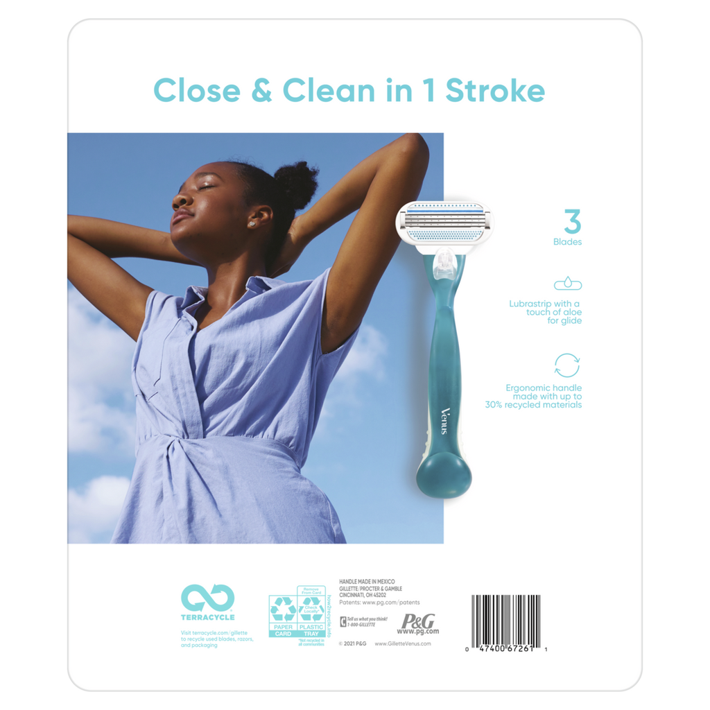 Venus Smooth Womens Razor 3-Blades 1 Handle + 16 Razor Blade Refills - (1+16)ct/18pk