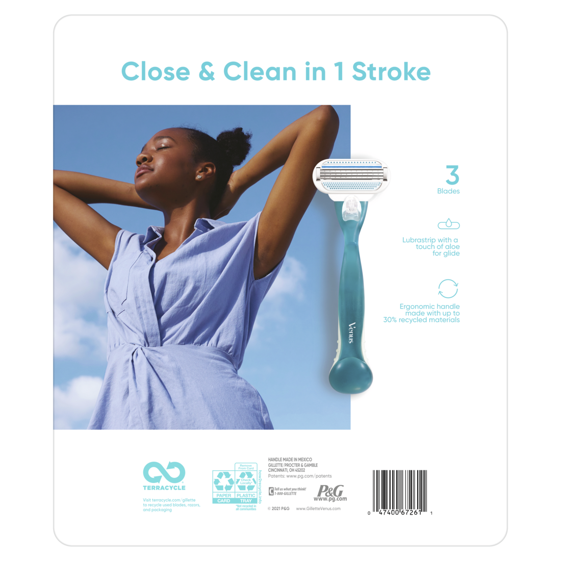Venus Smooth Womens Razor 3-Blades 1 Handle + 16 Razor Blade Refills - (1+16)ct/18pk