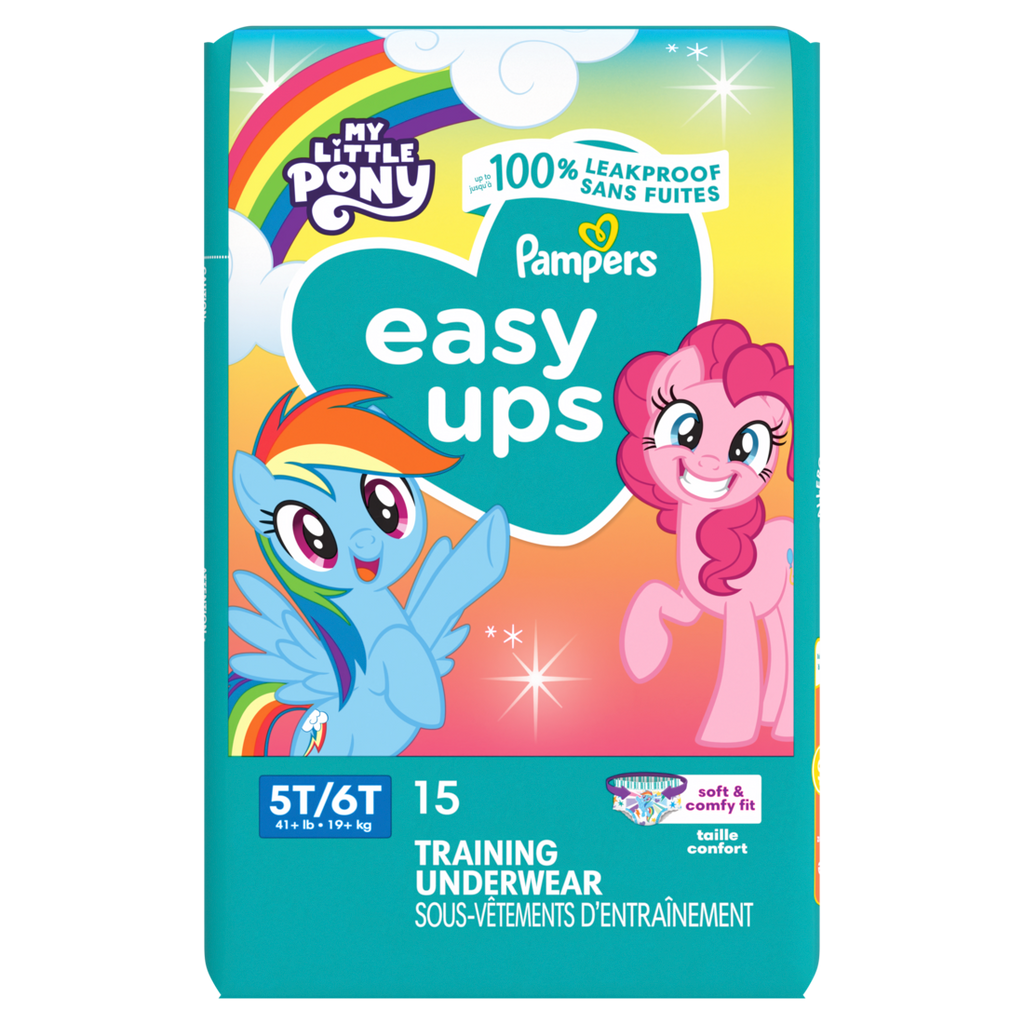 Pampers Easyup 5T-6T Jumbo My Little Pony - 15ct/3pk