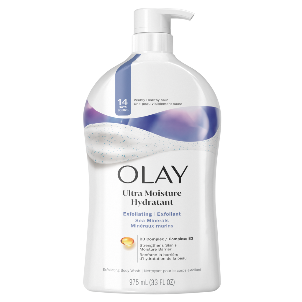 Olay Exfoliating Body Wash with Sea Salts - 33oz/4pk