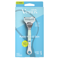 Gillette Venus for Pubic Hair and Skin Women's Razor Limited Edition Metal Handle + 2 Blade Refills - 1box/36pk