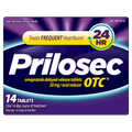 Prilosec OTC Omeprazole 20mg Heartburn Medicine Acid Reflux Medicine 24 Hour Relief Tablets - 14ct/24pk