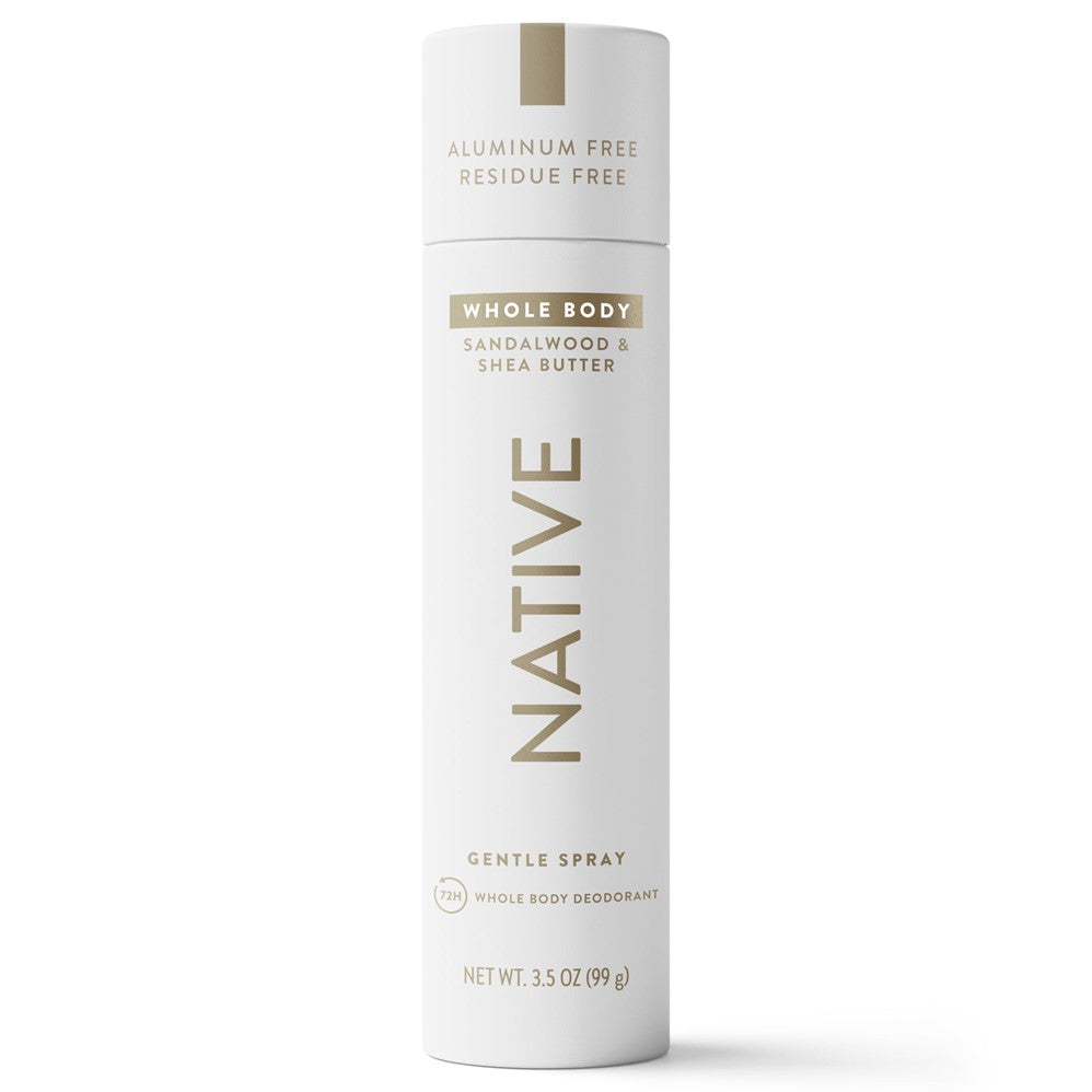 Native Sandalwood & Shea Whole Body Spray Deodorant - 3.5oz/12pk