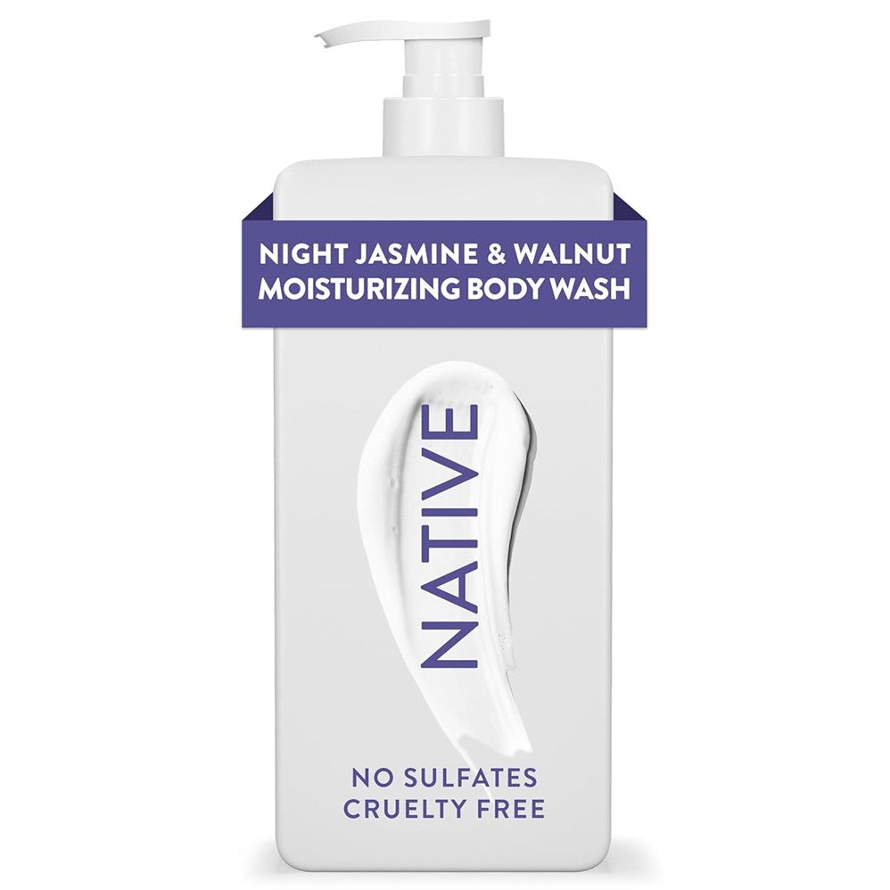 Native Night Jasmine & Walnut Body Wash - 18oz/6pk
