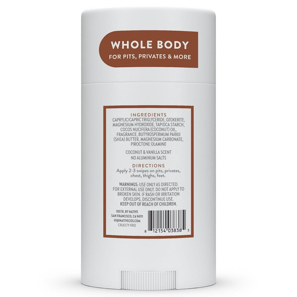 Native Coconut & Vanilla Body Deodorant - 2.3oz/144pk
