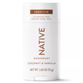 Native Coconut & Vanilla Sensitive Deodorant - 2.65oz/12pk