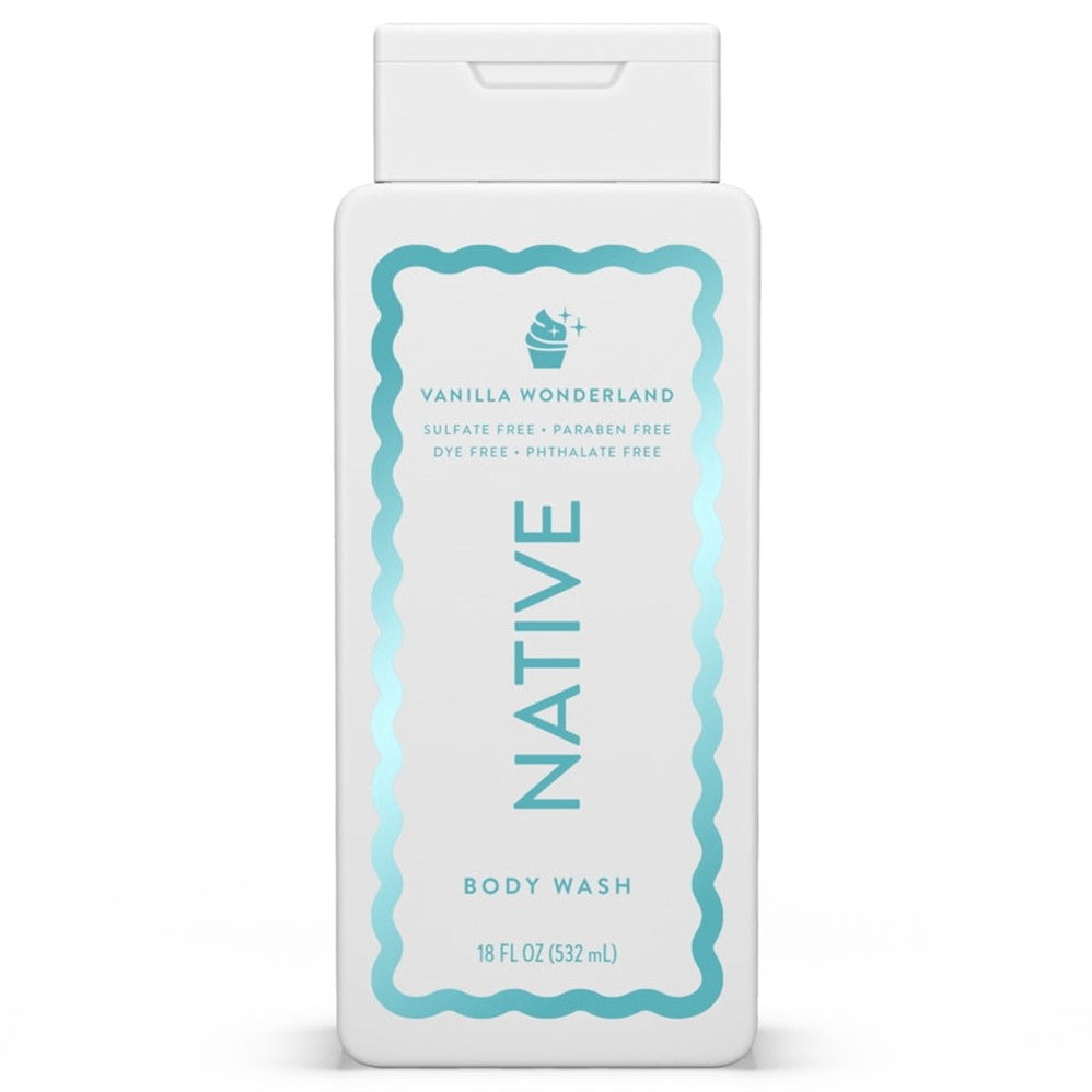 Native Vanilla Wonderland Body Wash - 18oz/6pk