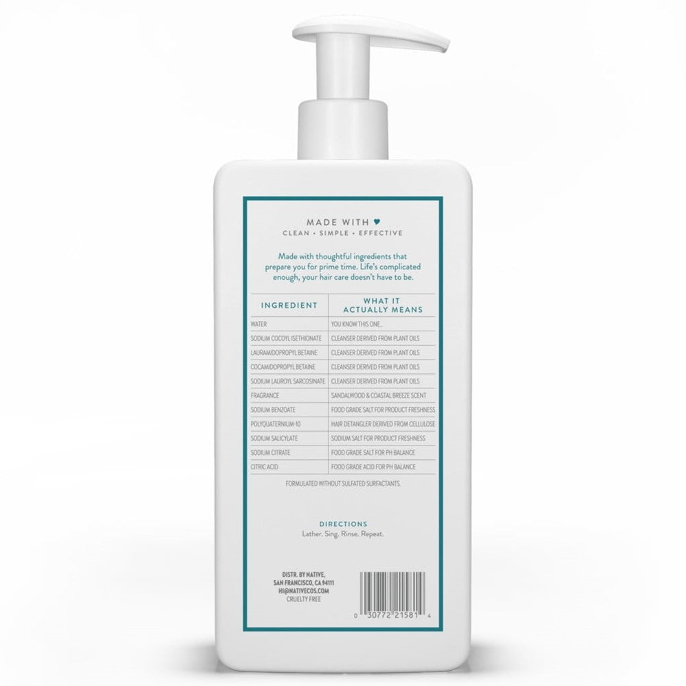 Native 2-in-1 Sandalwood & Coastal Breeze - 16.5oz/6pk