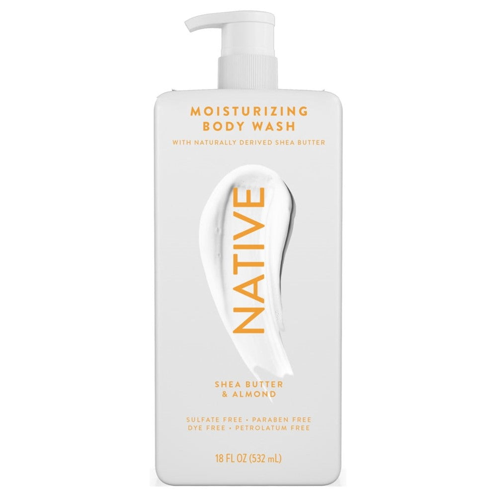 Native Shea Butter & Almond Body Wash - 18oz/6pk