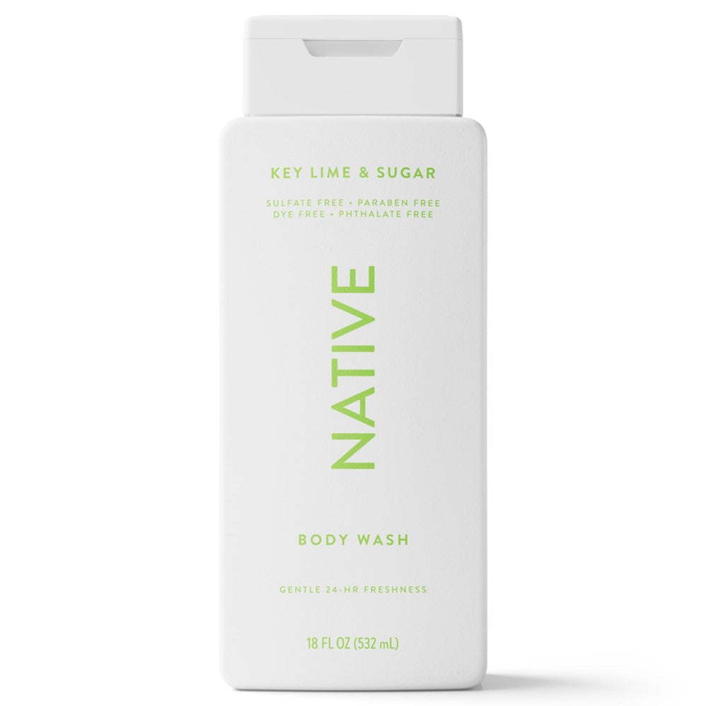 Native Key Lime & Sugar Body Wash - 18oz/6pk