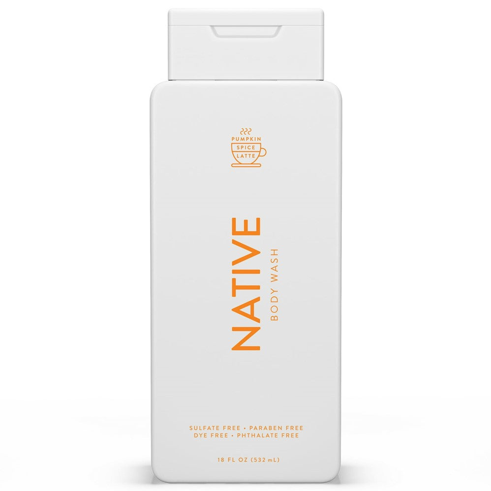 Native Pumpkin Spice Latte Body Wash - 18oz/6pk