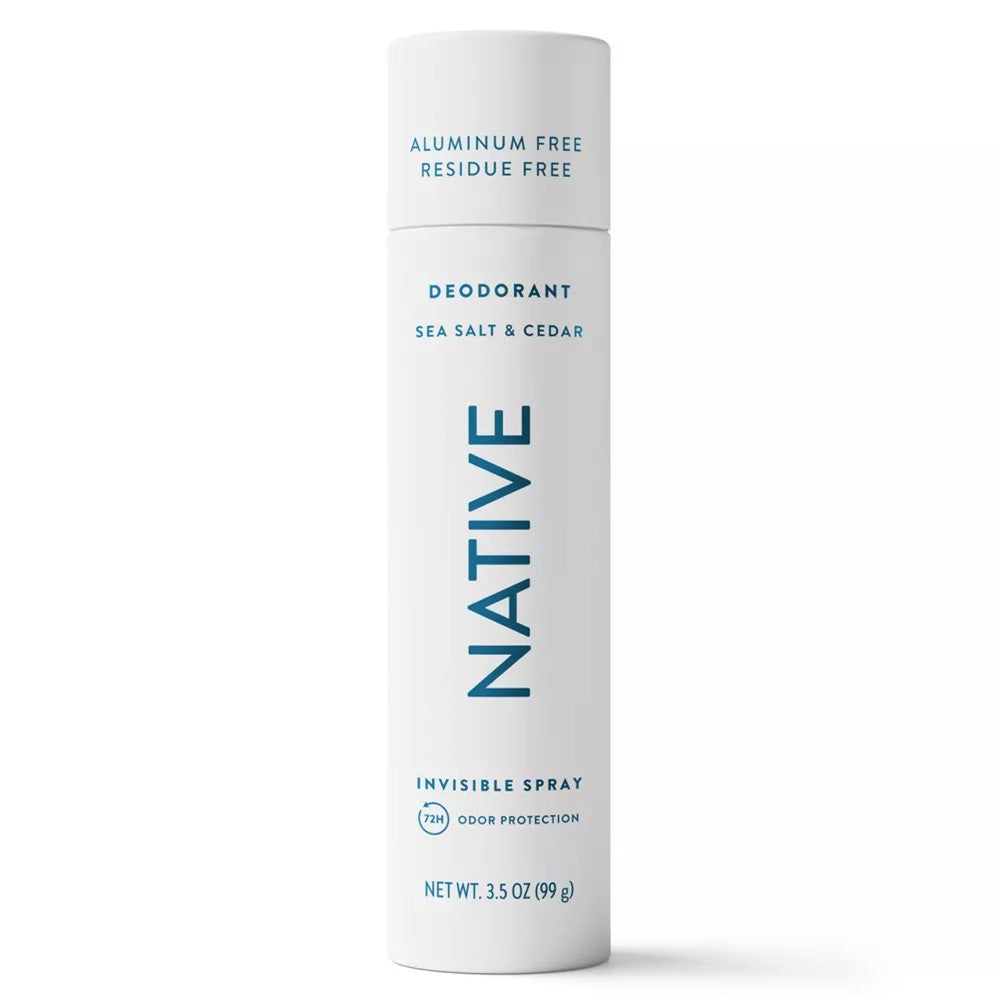 Native Sea Salt & Cedar Spray Deodorant - 3.5oz/12pk