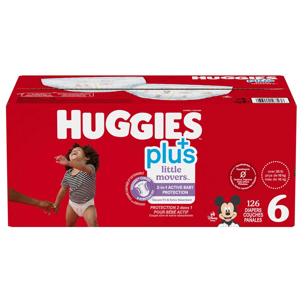 Huggies Little Movers Plus Diapers Size 6 - 126ct/1pk