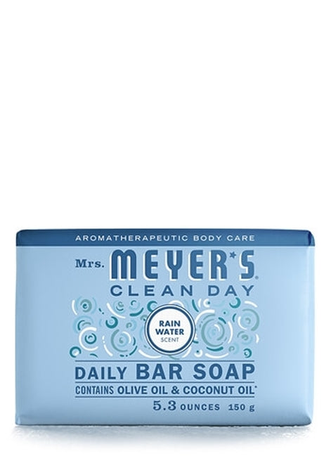 Mrs Meyers Bar Soap Rainwater - 5.3oz/12pk