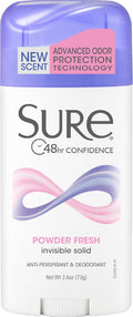 Sure Invisible Solid Anti-Perspirant & Deodorant Powder Fresh - 2.6oz/12pk