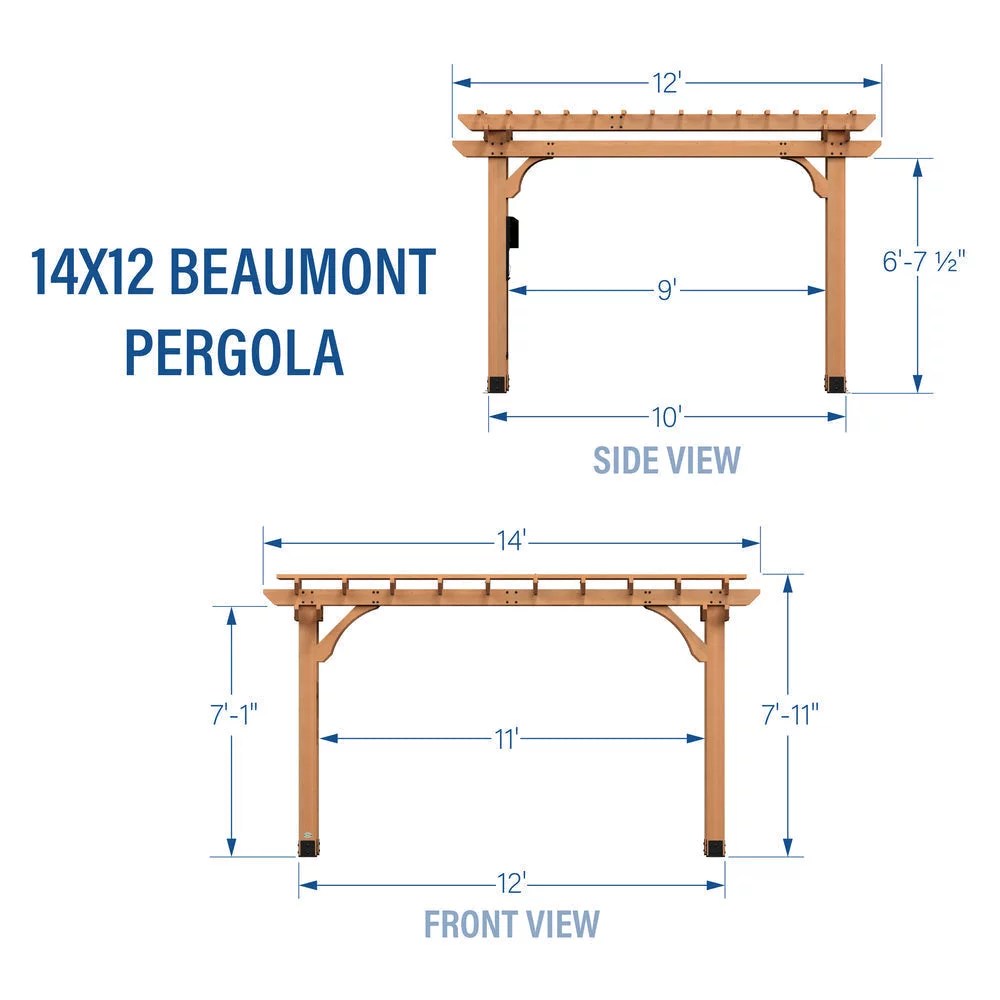 14X12 BEAUMONT PERGOLA