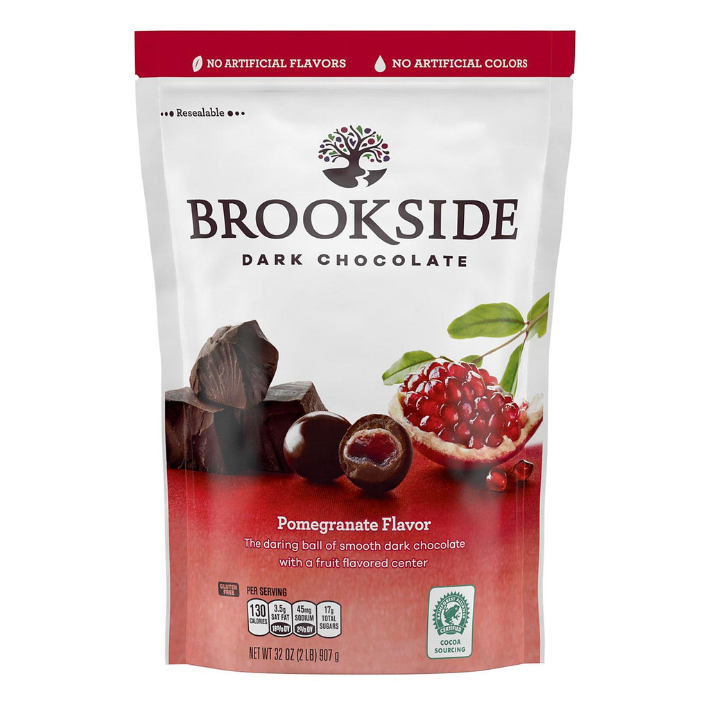 Brookside Dark Chocolate and Pomegranate Flavored Snacking Chocolate - 32oz/1pk