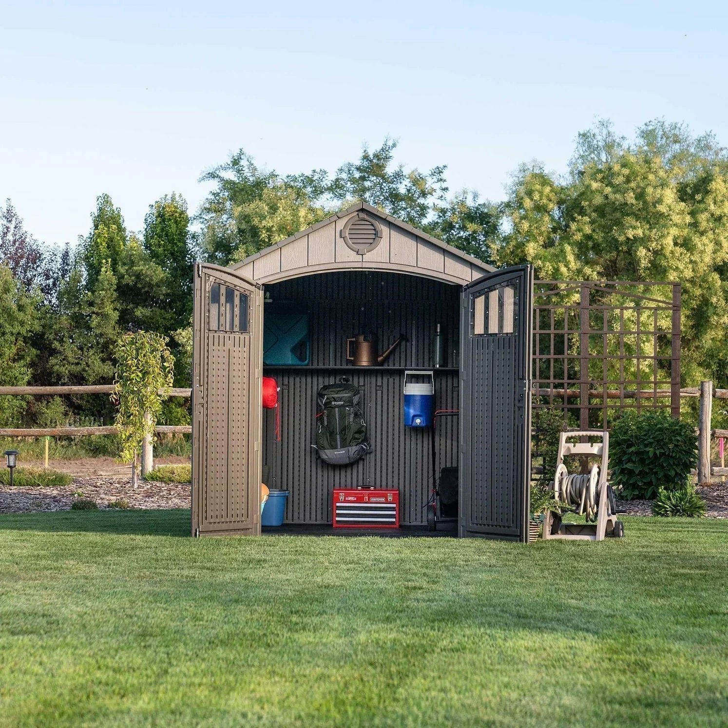 Lifetime 8 Ft x 7.5 Ft Outdoor Storage Shed image 4