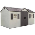 Lifetime 15 ft. x 8 ft. Outdoor Garden Storage Shed with Double Doors & Skylights image 0