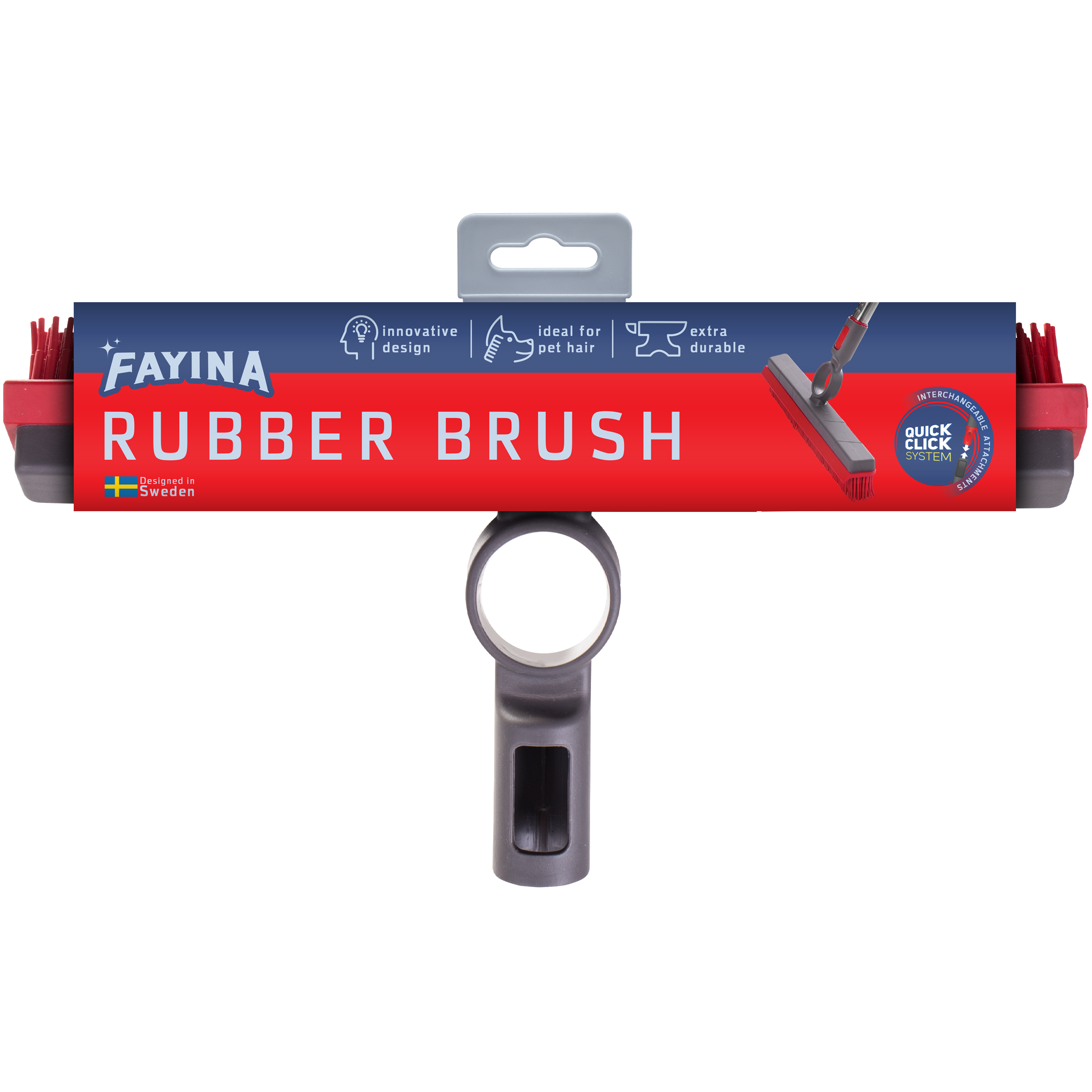Fayina Floor Rubber Brush - 1ct/6pk