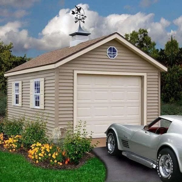 Best barns Greenbriar 12’x20′ Wood Garage Barn Kit-Installation Included image 1