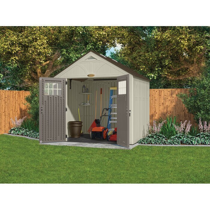 Suncast Tremont 8 ft. W x 7 ft. D Resin Storage Shed image 1