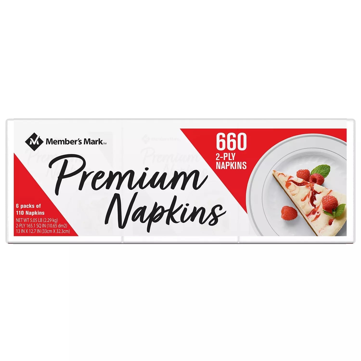 Members Mark 2-Ply Everyday Premium White Napkins - 660ct/1pk