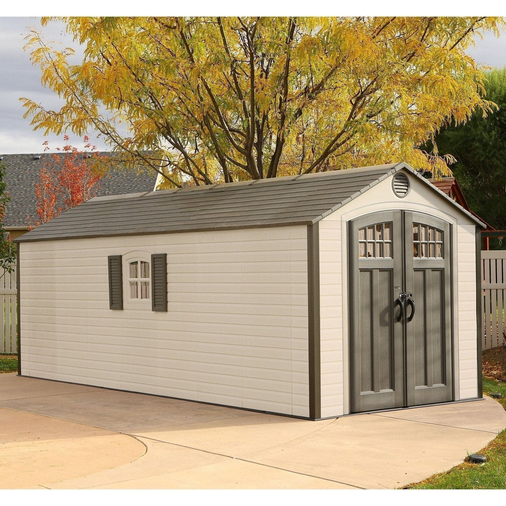 D Plastic Storage Shed 8 ft. W x 20 ft image 0