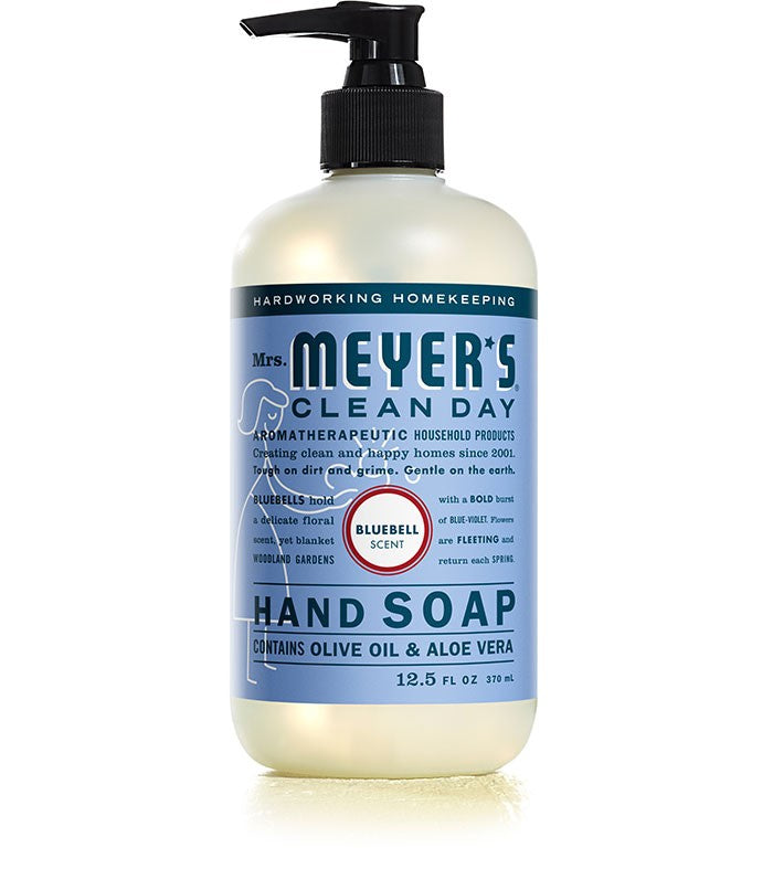 Mrs. Meyers Liq. Soap Bluebell - 12.5oz/6pk