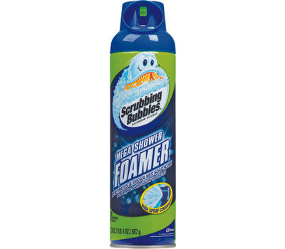 Scrubbing Bubbles Mega Shower Foamer Disinfectant Aerosol Rainshower - 20oz/8pk