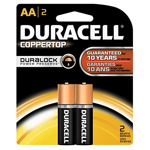 DURACELL Batteries AA Coppertop - 2PACK USA - 14pk
