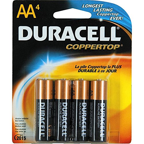 DURACELL Batteries AA - 4 Coppertop - 4PACK USA - 14pk