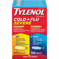 Tylenol Cold + Flu Severe Day & Night Caplets 48ct Day 24ct Night - 72ct/1pk