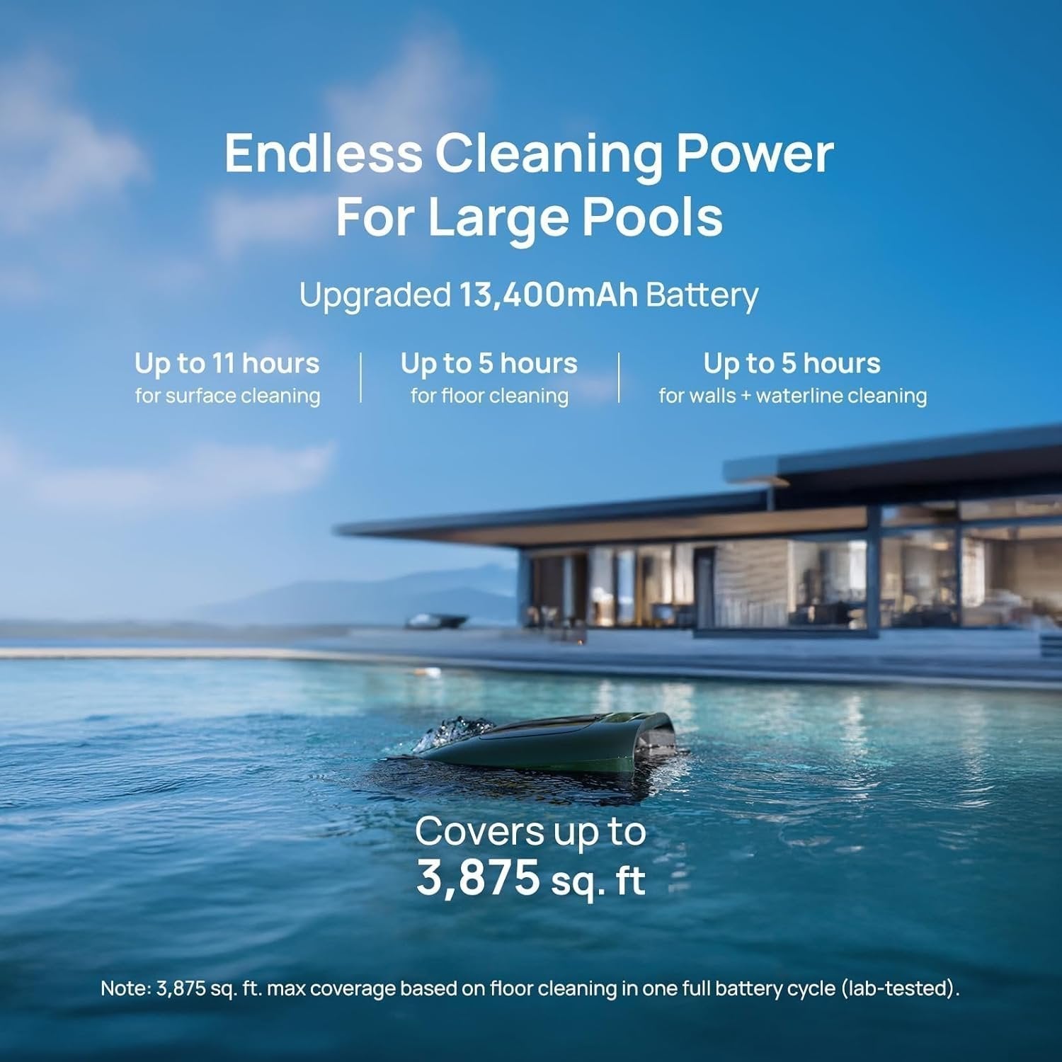 Beatbot AquaSense 2 Pro Robotic Pool Cleaner – 5-in-1 Cordless Skimmer & Clarifier, App-Controlled, Smart Parking, Up to 3,875 Sq. Ft. – Obsidian image 15