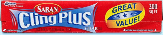 Saran Cling Plus Wrap - 200sqft/12pk