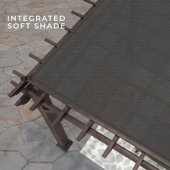 Backyard Discovery 14 ft. x 10 ft. Steel Traditional Pergola image 1