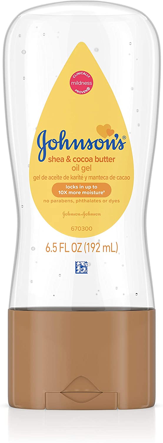 Johnsons Oil Gel Shea & Cocoa Butter - 6.5oz/6pk