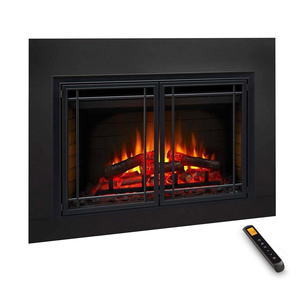 SimpliFire 30-In Electric Fireplace Insert with LED Flame and Multi-Color Ember Bed image 10