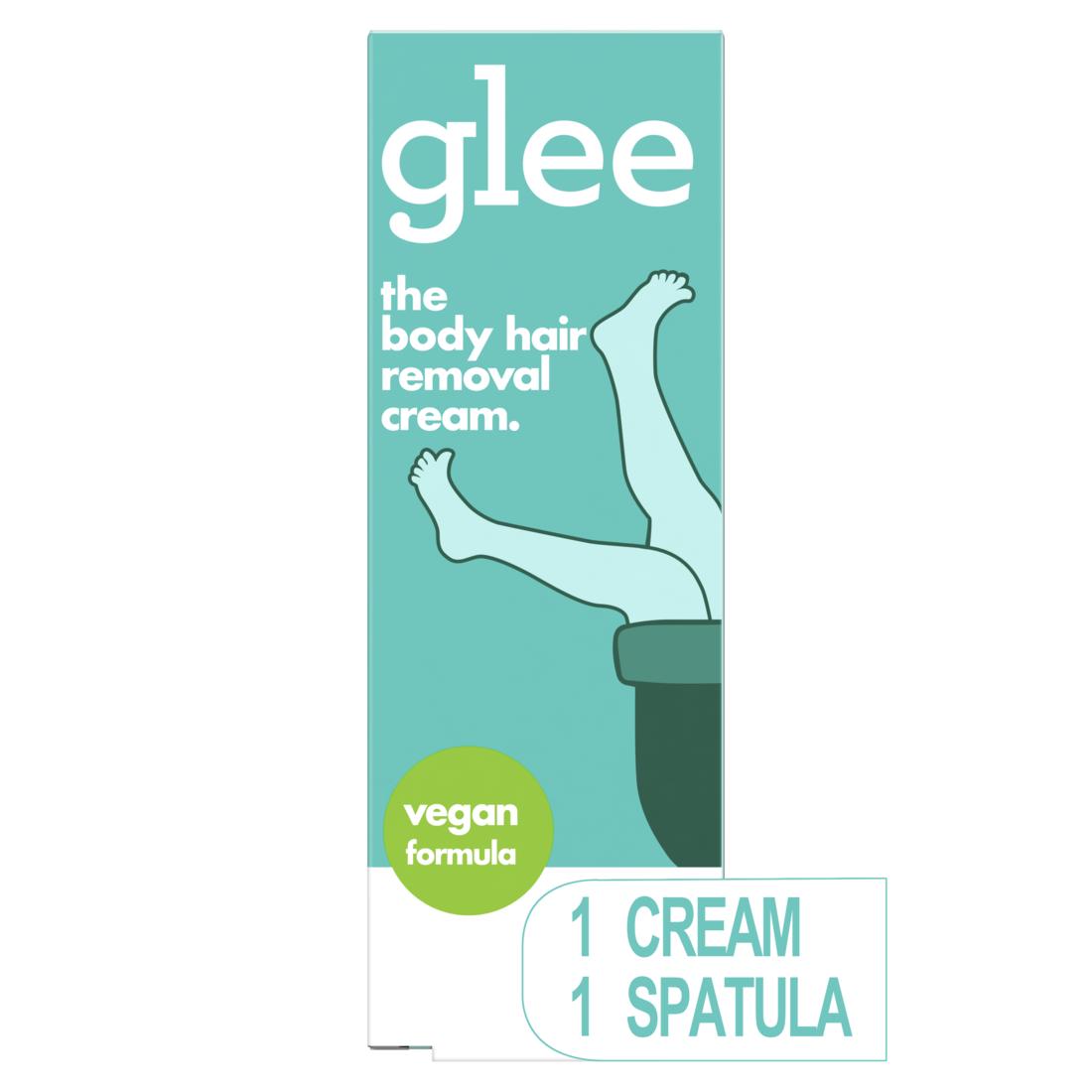 Glee Women's Body Hair Removal Cream Depilatory Kit Honey Melon Scent + 1 Spatula - 200ml