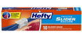 Hefty Slider Bag Gallon Freezer LC - 10ct /9pk