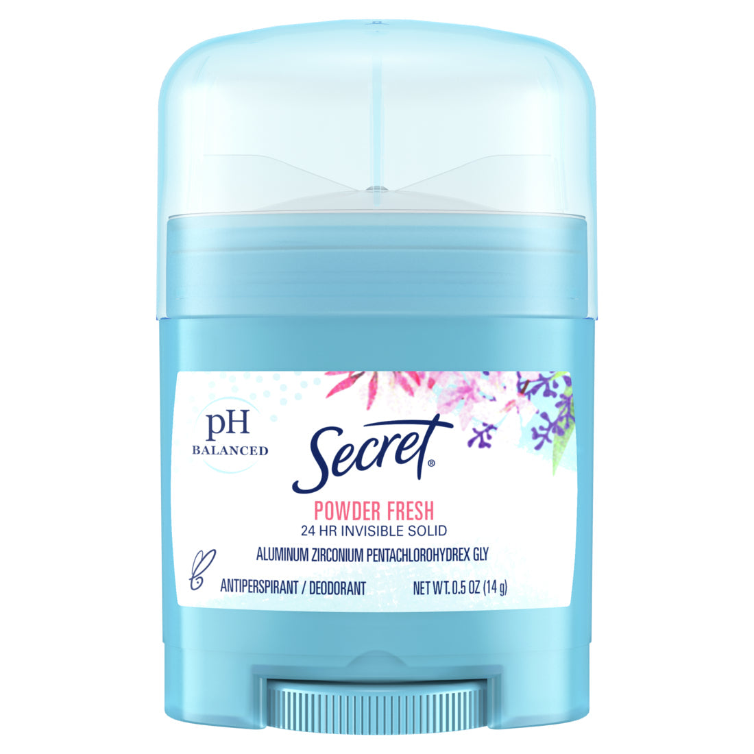 Secret Invisible Solid Antiperspirant And Deodorant Powder Fresh - 0.5oz/24pk