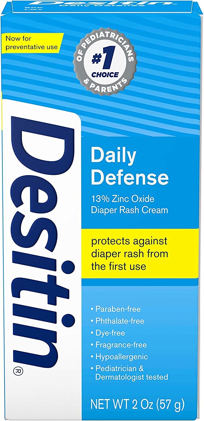 Desitin Daily Defense 13% Zinc Oxide Diaper Rash Cream - 2oz/6pk