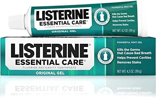 Listerine Essential Care Toothpaste Powerful Mint Gel - 4.2oz/6pk