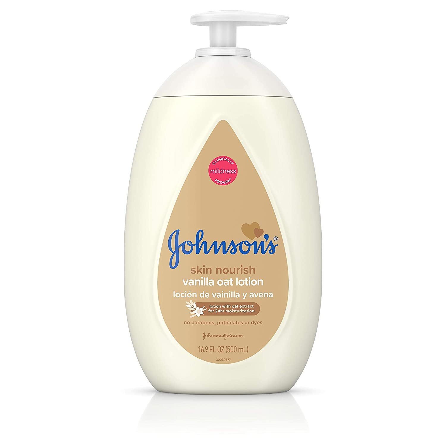 Johnson's Baby Moisturizing Baby Body Lotion with Vanilla & Oat Extract for Dry Skin - 16.9oz/3pk
