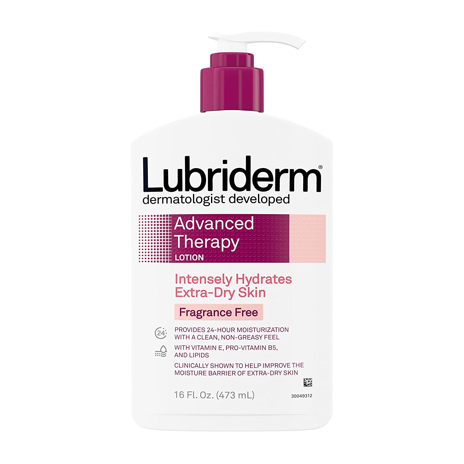 Lubriderm Advanced Therapy Fragrance-Free Moisturizing Lotion for Extra Dry Skin - 16oz/3pk