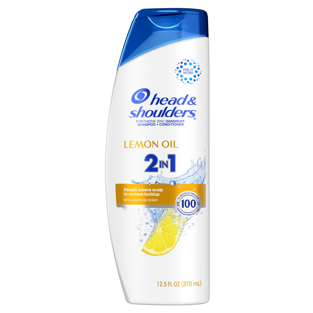 Head & Shoulders 2 in 1 Dandruff Shampoo and Conditioner Lemon Essential Oil - 12.5oz/6pk