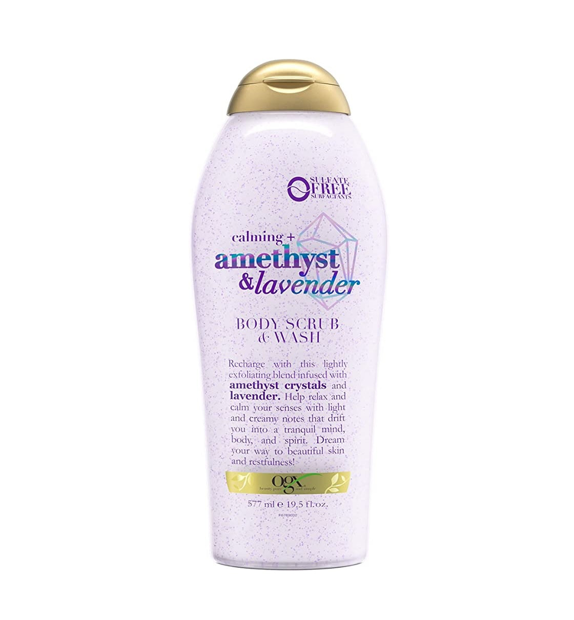 OGX Calming + Amethyst & Lavender Body Scrub & Wash - 19.5oz/4pk