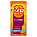 Metamucil Daily Psyllium Husk Powder Sugar-Free 4-in-1 Fiber for Digestive Health Orange Flavor - 23.3oz/4pk